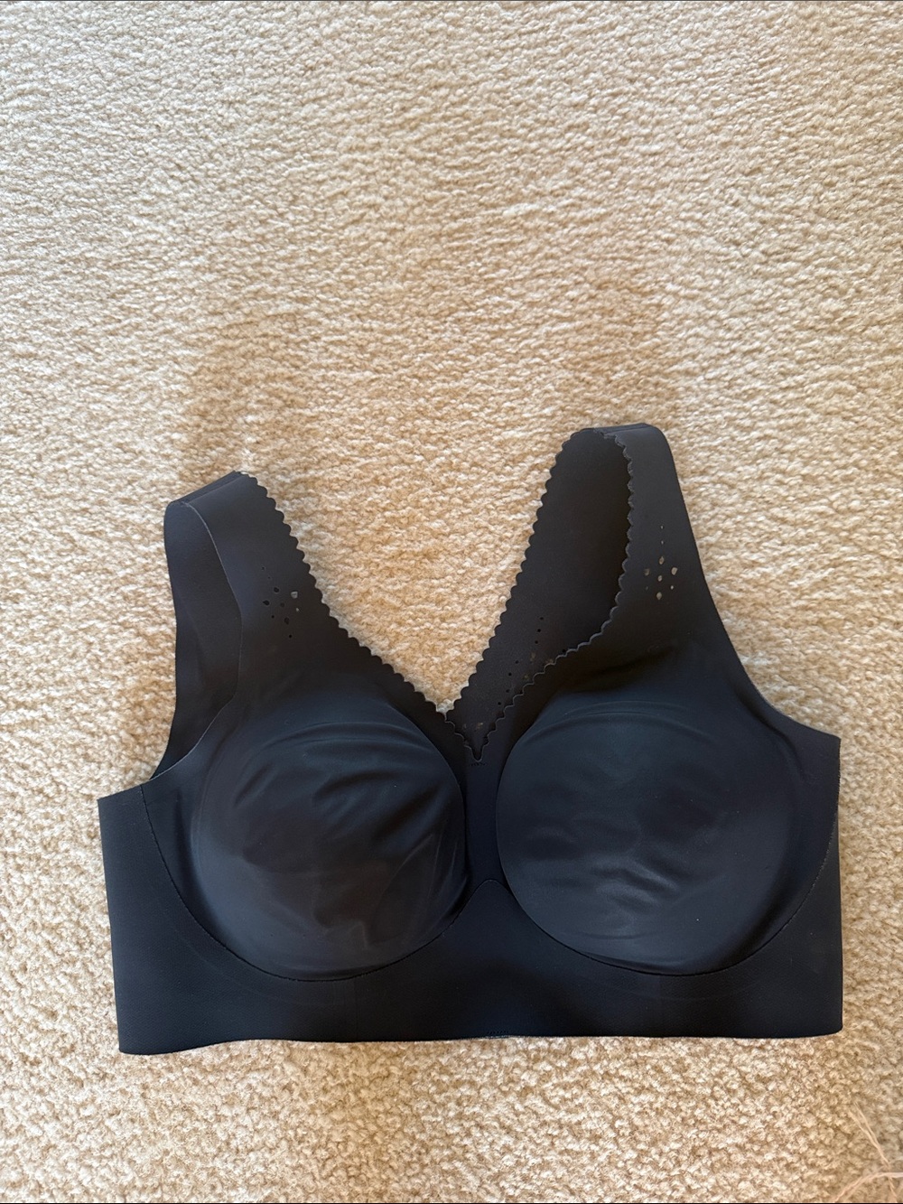Evelyn & Bobbie Seamless Wireless Black Sleep & Lounge Bra
